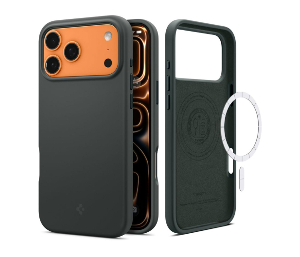 Spigen Silicone Fit Mag Magsafe do Iphone 17 Pro Max Abyss Green - 1359865 - zdjęcie